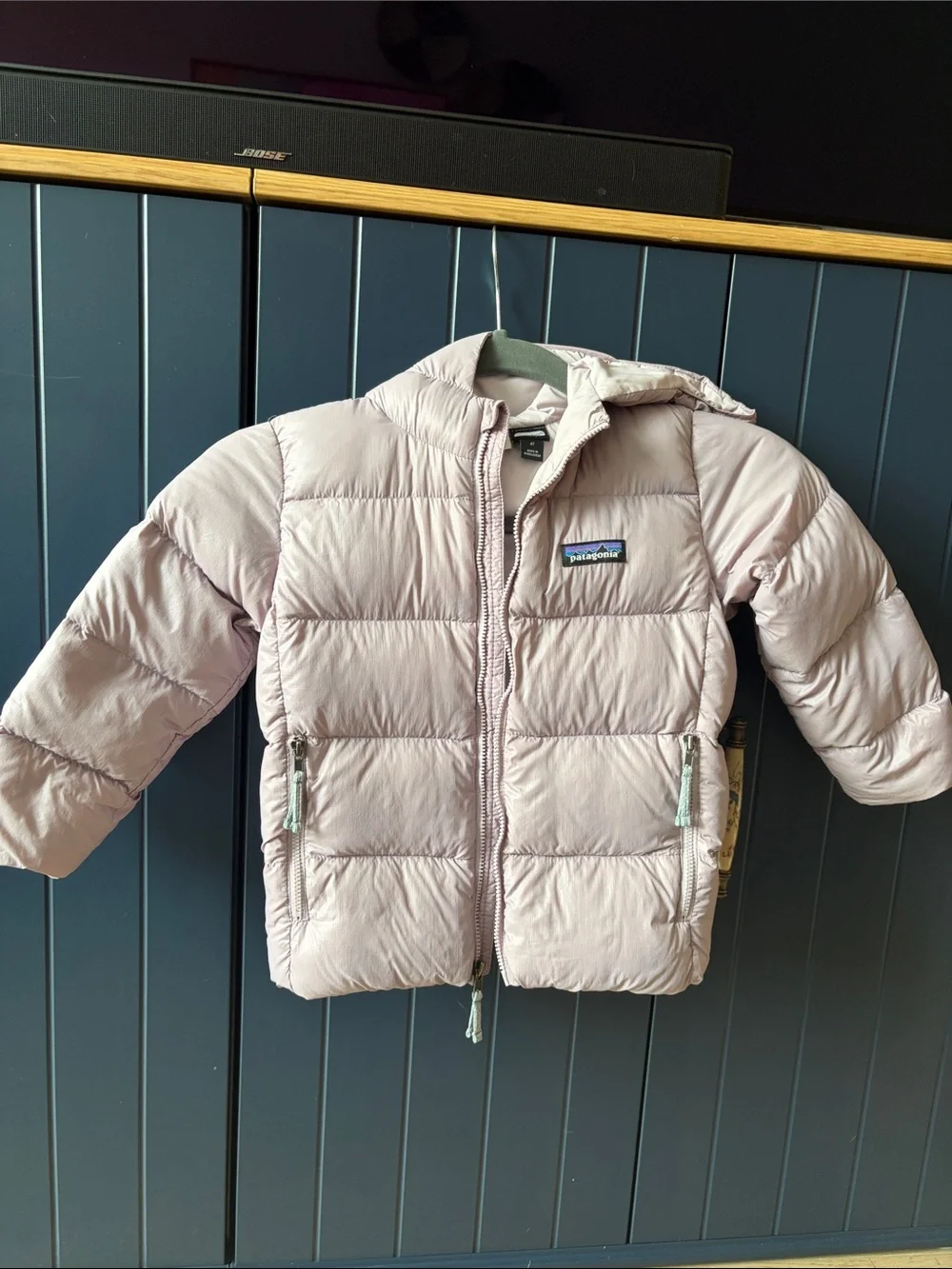 Patagonia Kids' Hi-loft 100% down Puffer Jacket with Hood 4T
